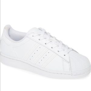 Adidas Superstar White Platform Sneakers